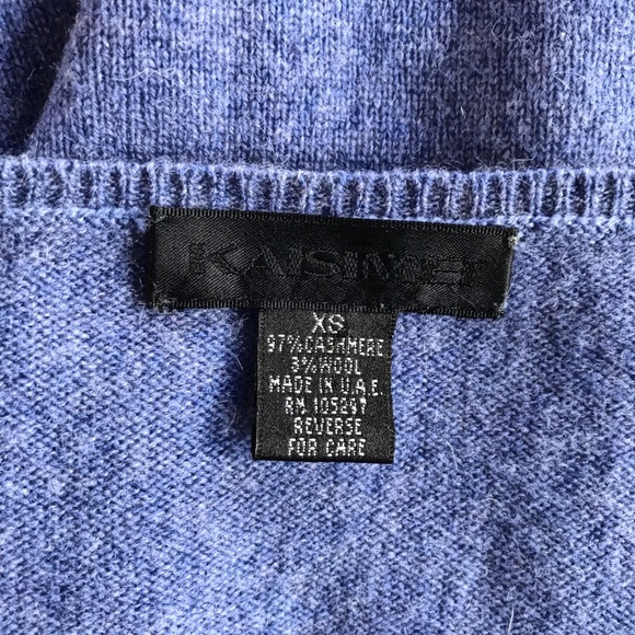 Kaisimei Cashmere V Neck Top - Picture 3 of 3